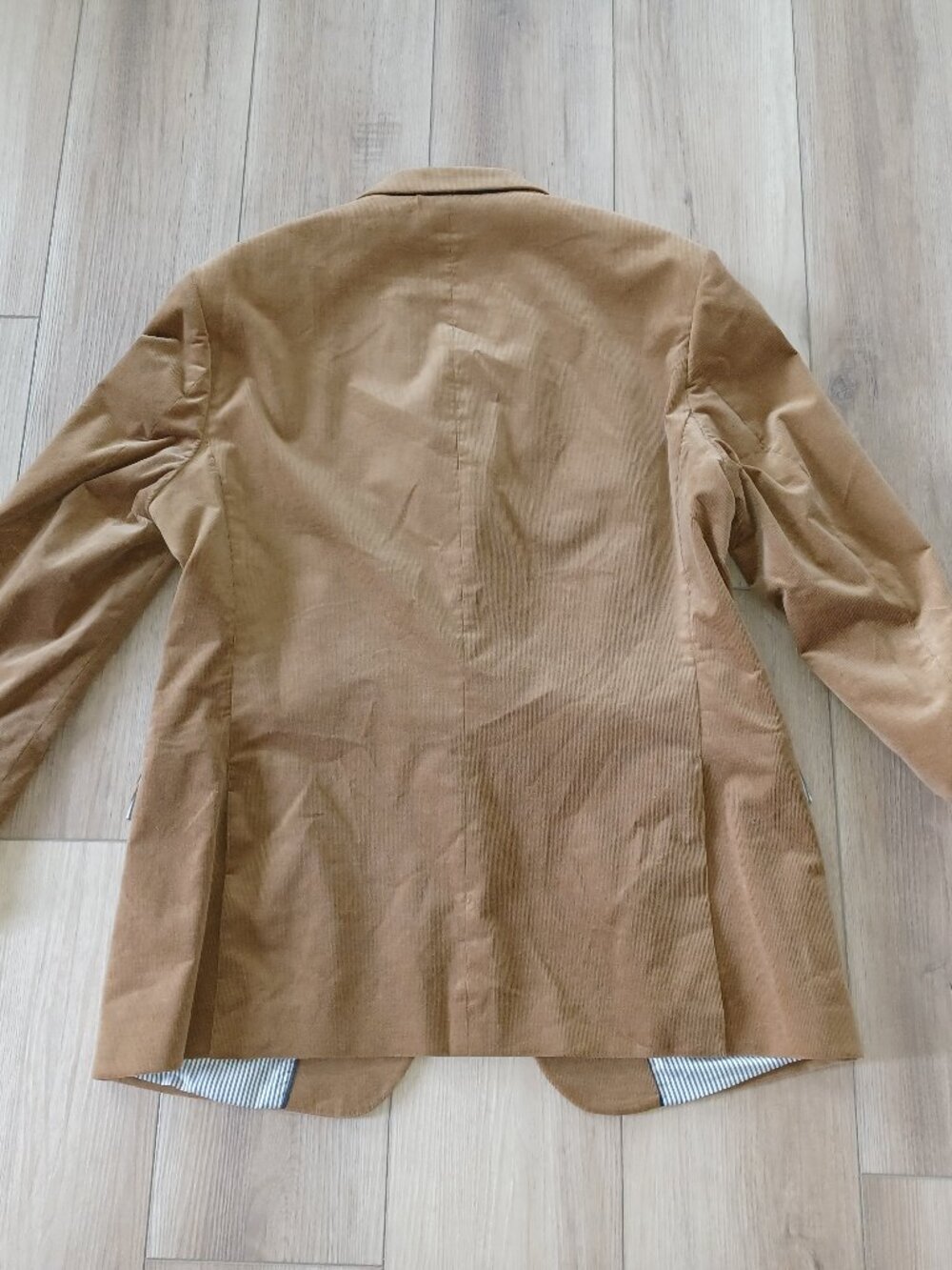 NWT Banana Republic Duca Visconti Italian Corduroy Blazer 44R Tailored Fit Tan - Picture 4 of 13